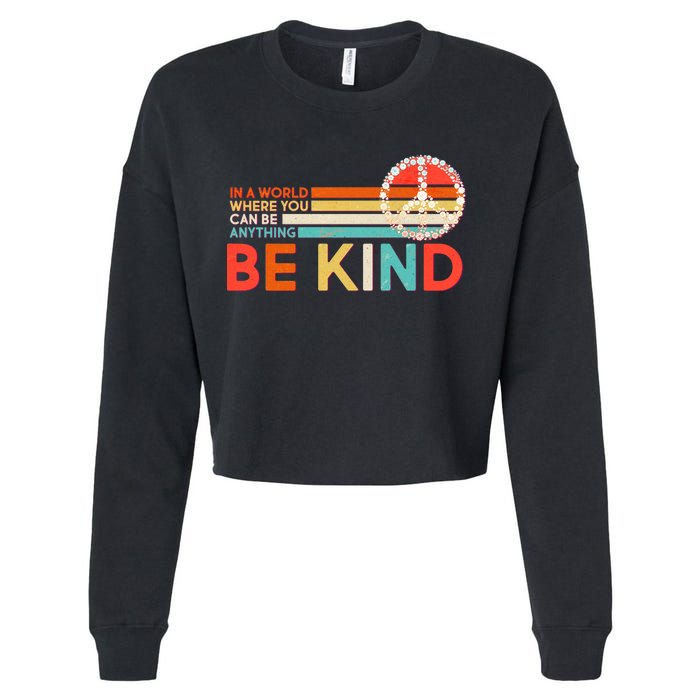 Vintage Be Kind Cropped Pullover Crew