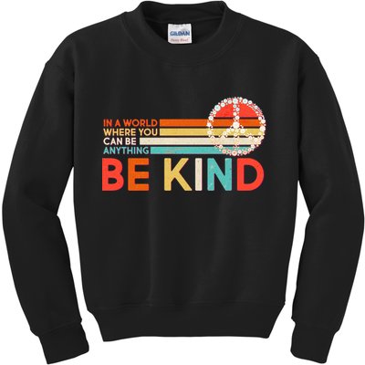 Vintage Be Kind Kids Sweatshirt