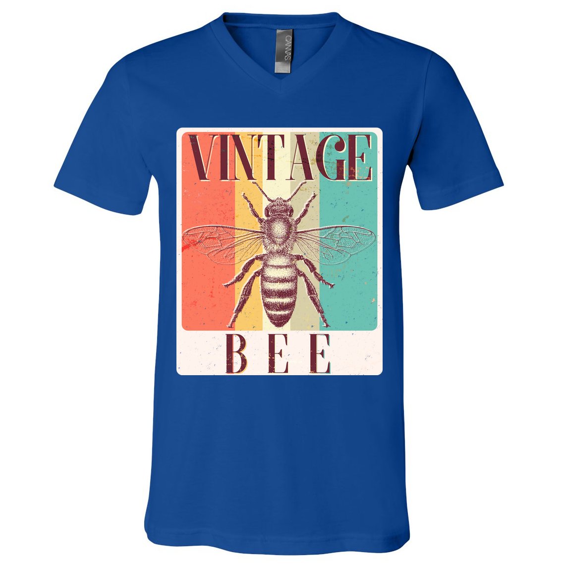 Vintage Bee V-Neck T-Shirt