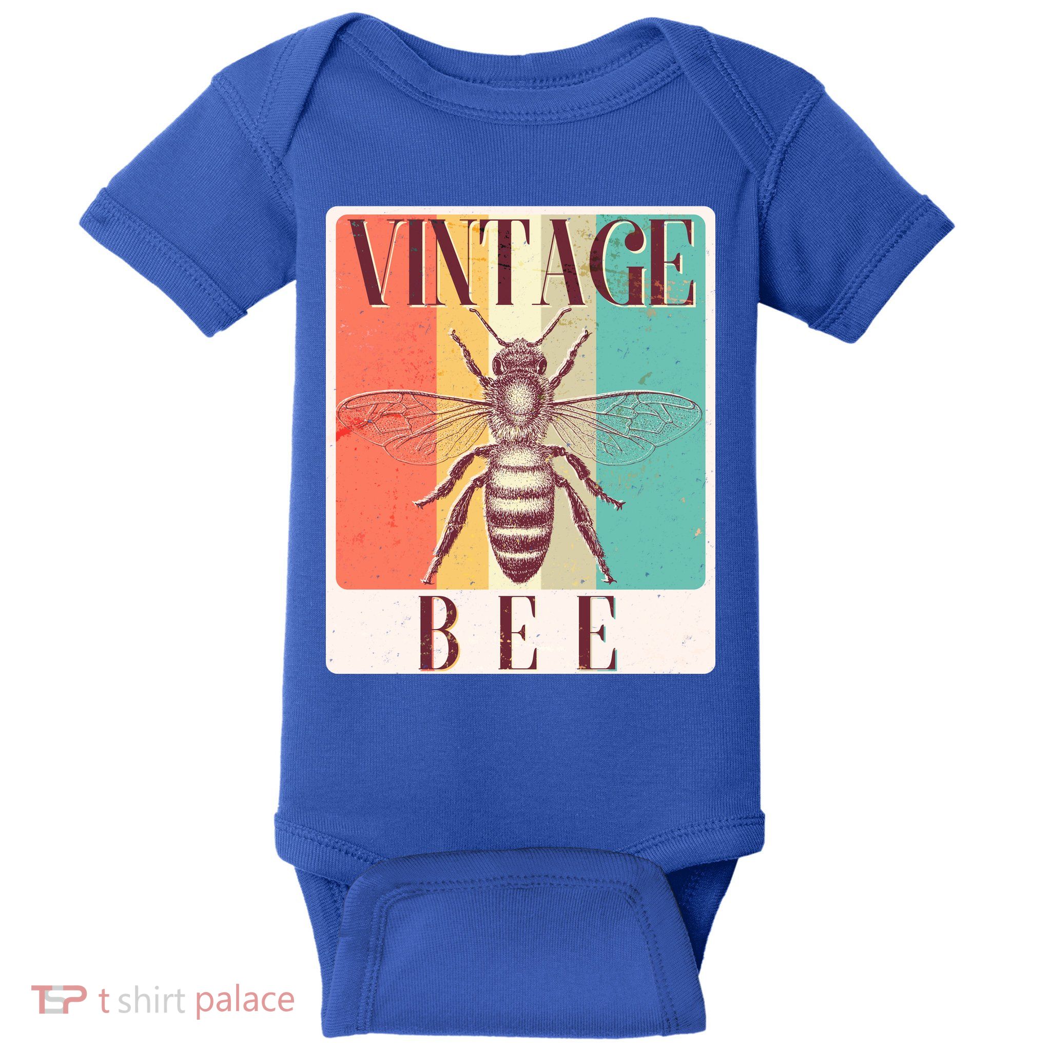 Vintage Bee Baby Bodysuit