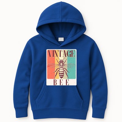 Vintage Bee Kids Hoodie