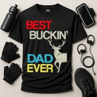 Vintage Best Buckin Dad Hunting Performance Shirt