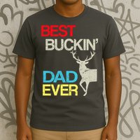 Vintage Best Buckin Dad Hunting T-Shirt