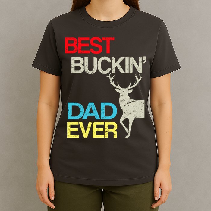 Vintage Best Buckin Dad Hunting T-Shirt