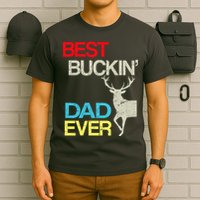 Vintage Best Buckin Dad Hunting T-Shirt