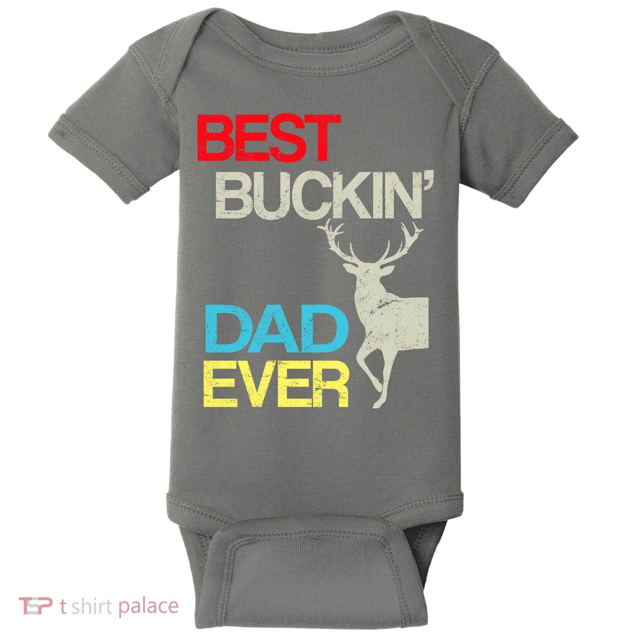 Vintage Best Buckin Dad Hunting Baby Bodysuit