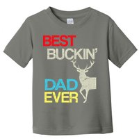 Vintage Best Buckin Dad Hunting Toddler T-Shirt