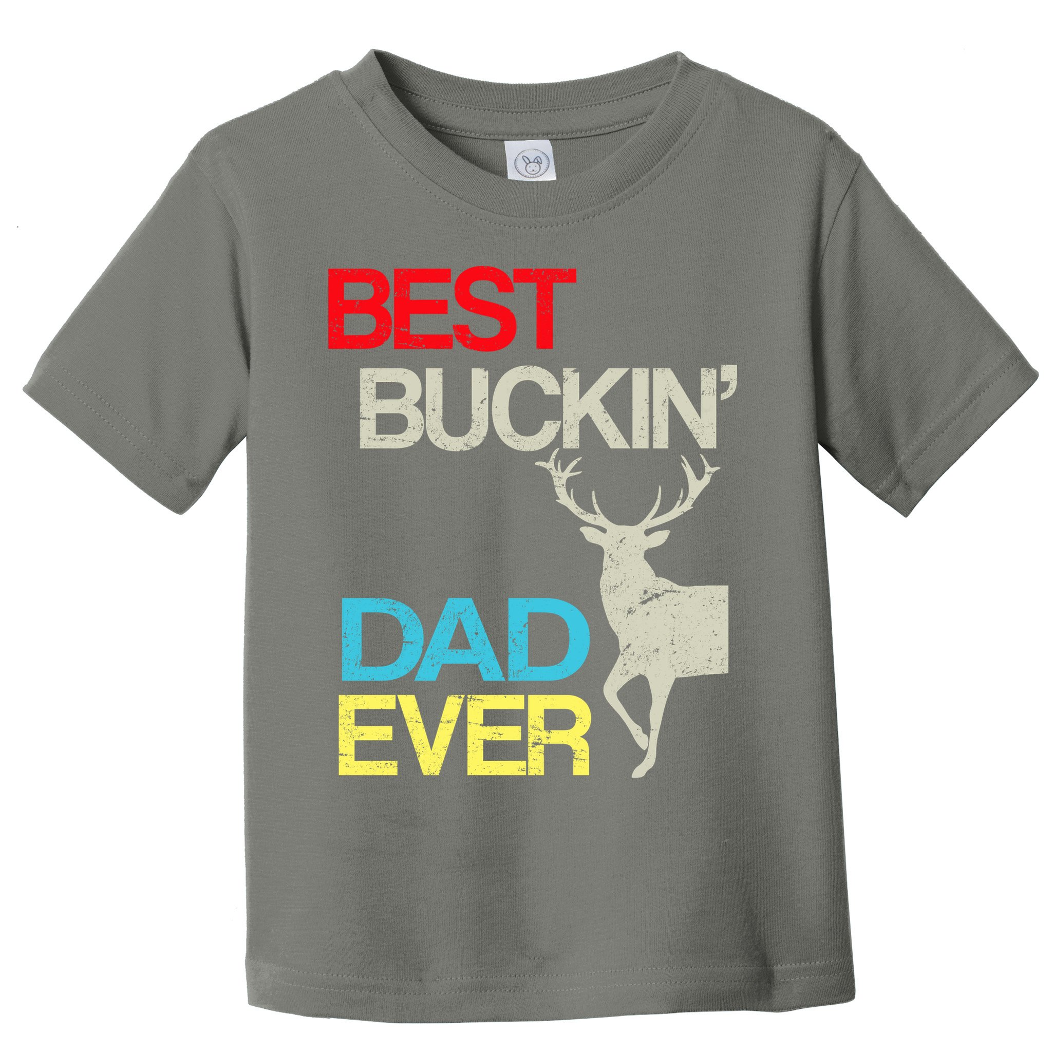 Vintage Best Buckin Dad Hunting Toddler T-Shirt