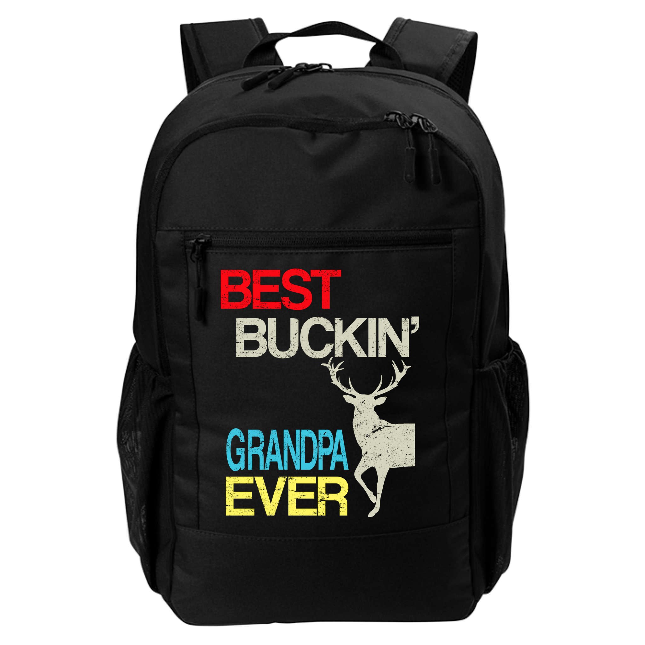 Vintage Best Buckin Grandpa Hunting Backpack