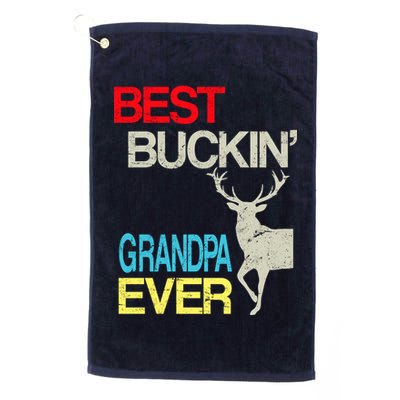 Vintage Best Buckin Grandpa Hunting Golf Towel