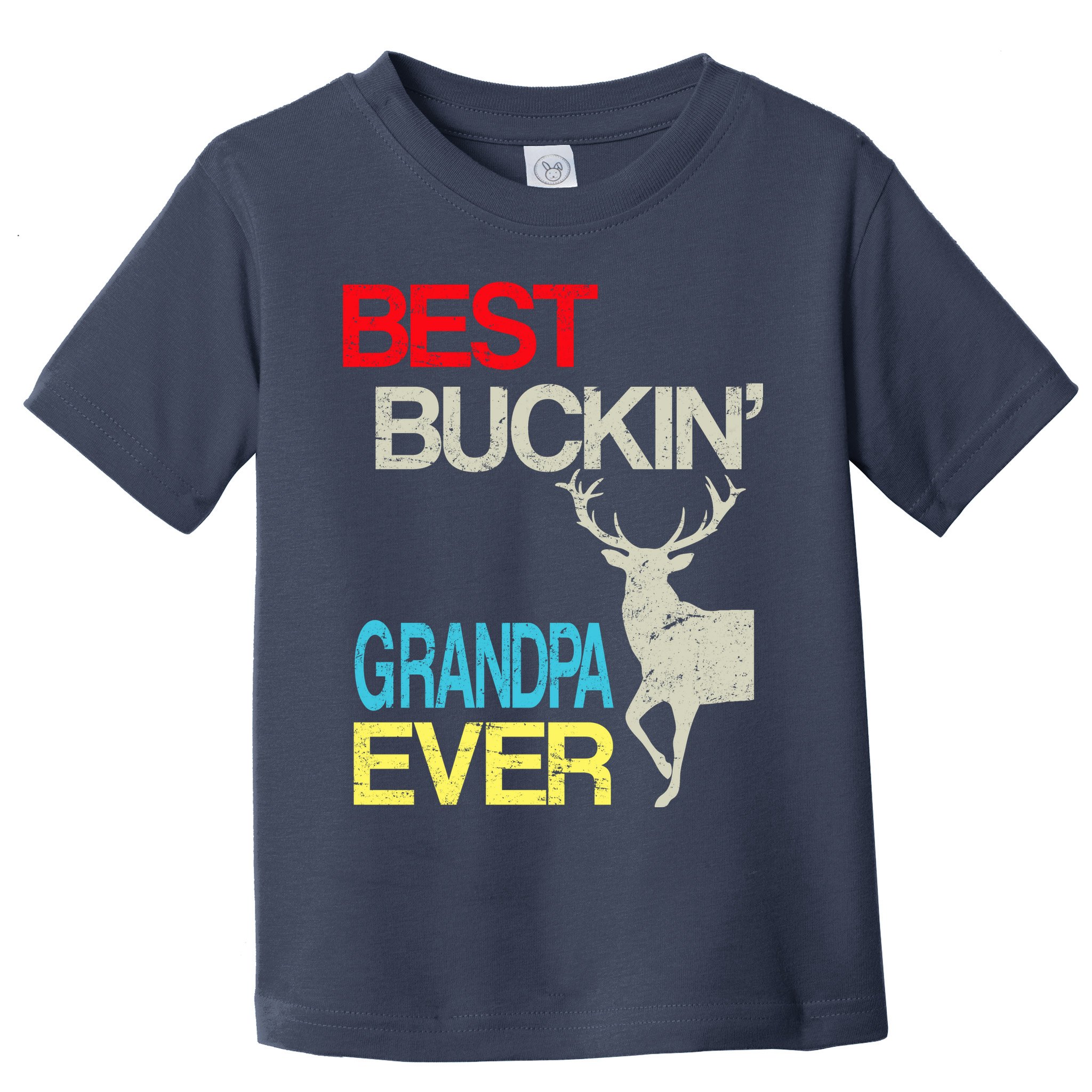 Vintage Best Buckin Grandpa Hunting Toddler T-Shirt