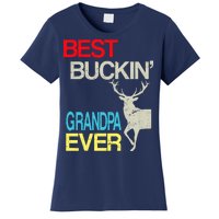 Vintage Best Buckin Grandpa Hunting Women's T-Shirt