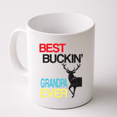 Vintage Best Buckin Grandpa Hunting Coffee Mug