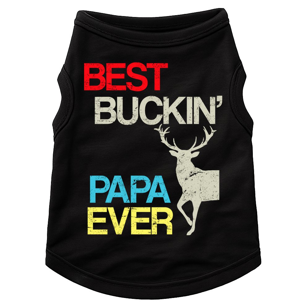Vintage Best Buckin Papa Hunting Doggie Tank