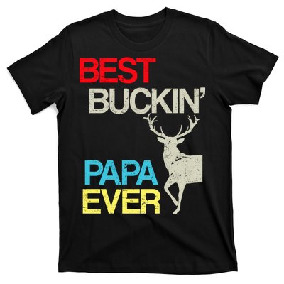 Vintage Best Buckin Papa Hunting T-Shirt