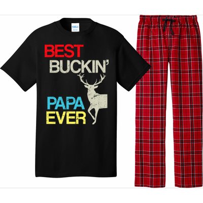 Vintage Best Buckin Papa Hunting Pajama Set