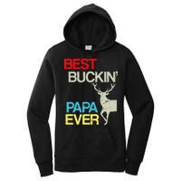 Vintage Best Buckin Papa Hunting Women's Pullover Hoodie