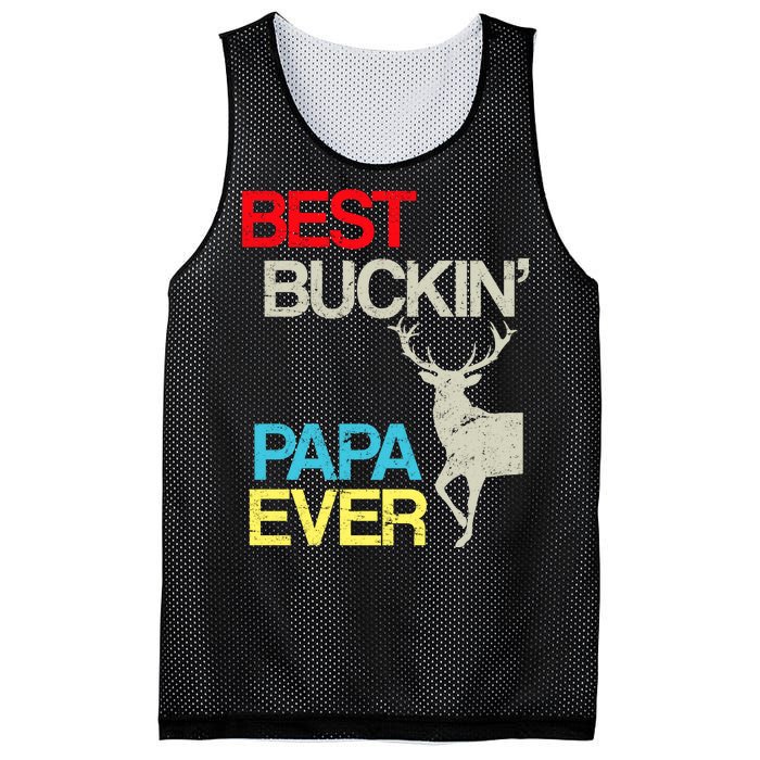 Vintage Best Buckin Papa Hunting Mesh Reversible Basketball Jersey Tank