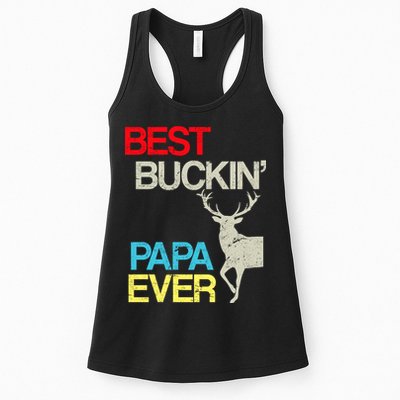 Vintage Best Buckin Papa Hunting Womens Tank Top
