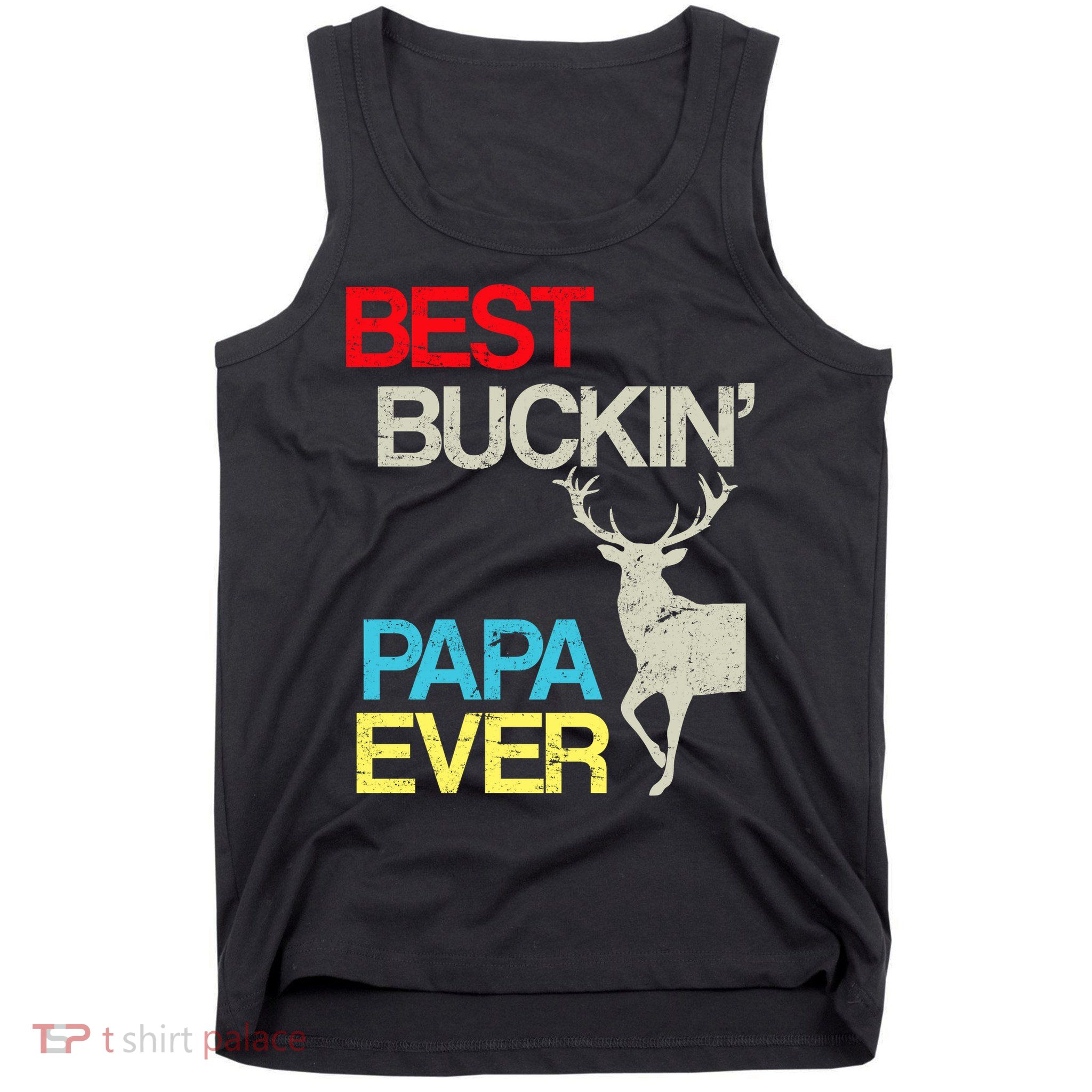 Vintage Best Buckin Papa Hunting Tank Top