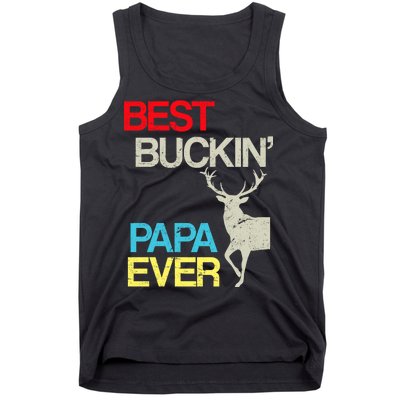 Vintage Best Buckin Papa Hunting Tank Top