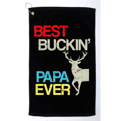 Vintage Best Buckin Papa Hunting Golf Towel