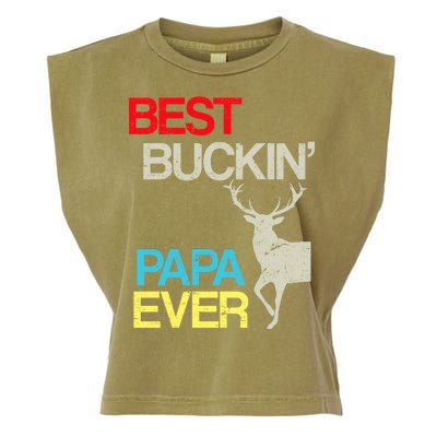 Vintage Best Buckin Papa Hunting Garment-Dyed Women's Muscle Tee