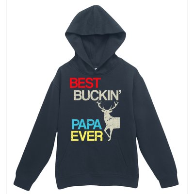 Vintage Best Buckin Papa Hunting Urban Pullover Hoodie