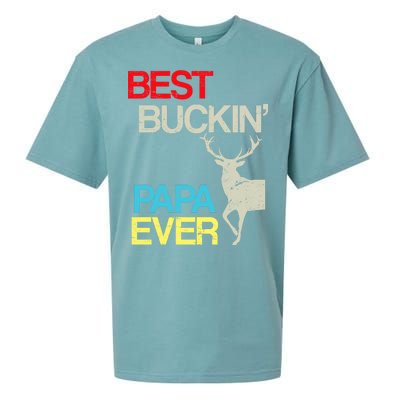 Vintage Best Buckin Papa Hunting Sueded Cloud Jersey T-Shirt