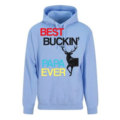 Vintage Best Buckin Papa Hunting Unisex Surf Hoodie