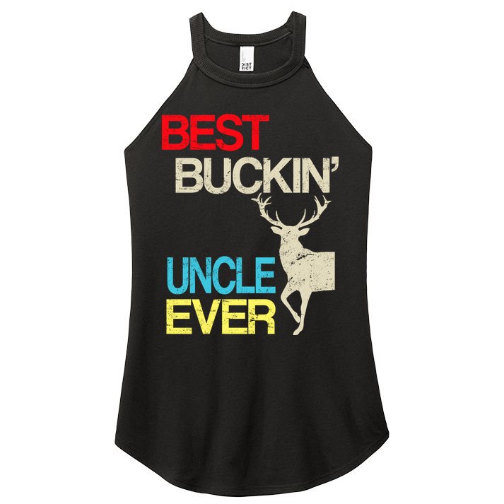 Vintage Best Buckin Uncle Hunting Women's Perfect Tri Rocker Tank
