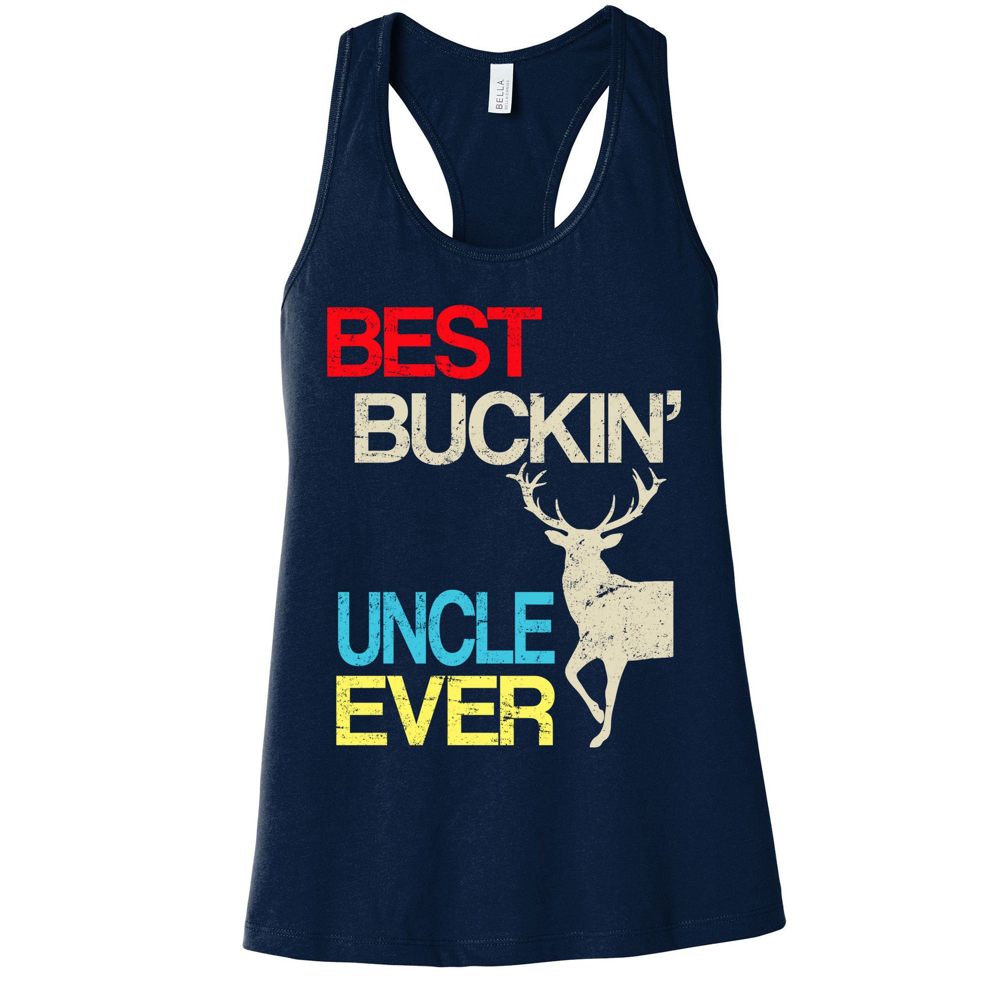 Vintage Best Buckin Uncle Hunting Womens Tank Top