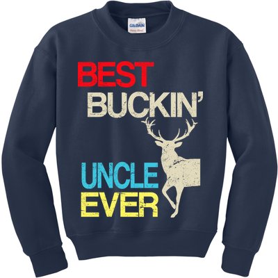 Vintage Best Buckin Uncle Hunting Kids Sweatshirt