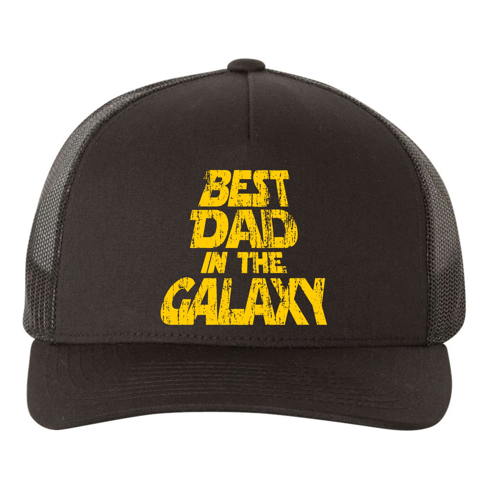 Vintage Best Dad In The Galaxy Yupoong Adult 5-Panel Trucker Hat