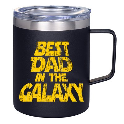 Vintage Best Dad In The Galaxy 12oz Stainless Steel Coffee Mug