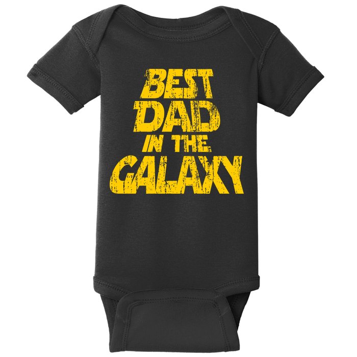 Vintage Best Dad In The Galaxy Baby Bodysuit