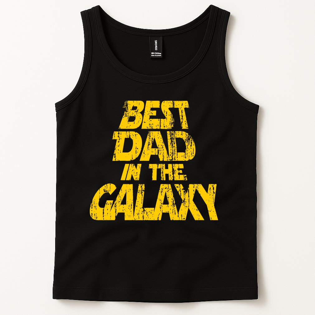 Vintage Best Dad In The Galaxy Tank Top