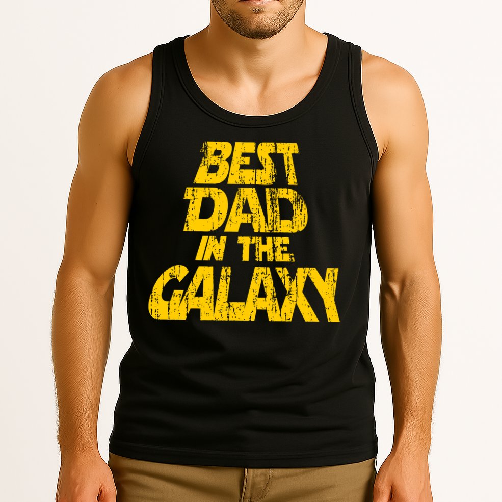 Vintage Best Dad In The Galaxy Tank Top