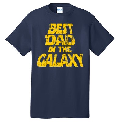 Vintage Best Dad In The Galaxy Tall T-Shirt