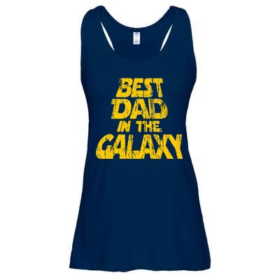 Vintage Best Dad In The Galaxy Ladies Essential Flowy Tank