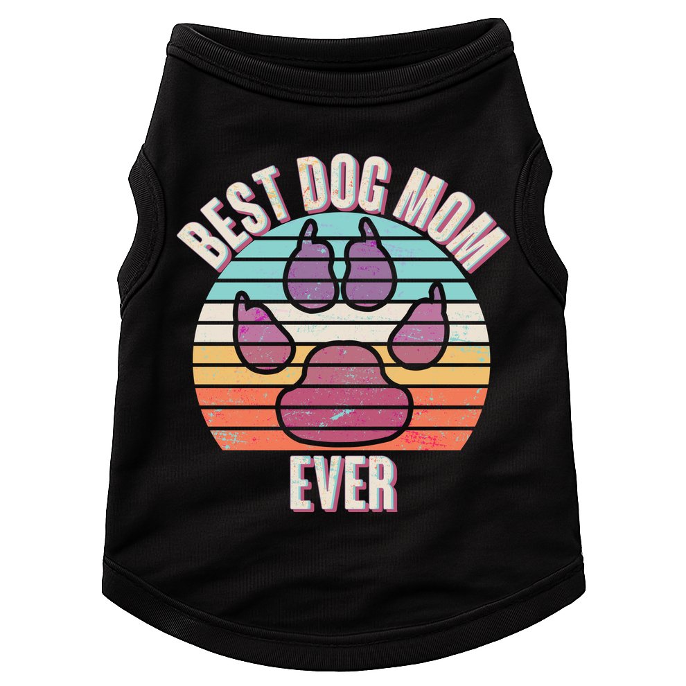 Vintage Best Dog Mom Ever Doggie Tank