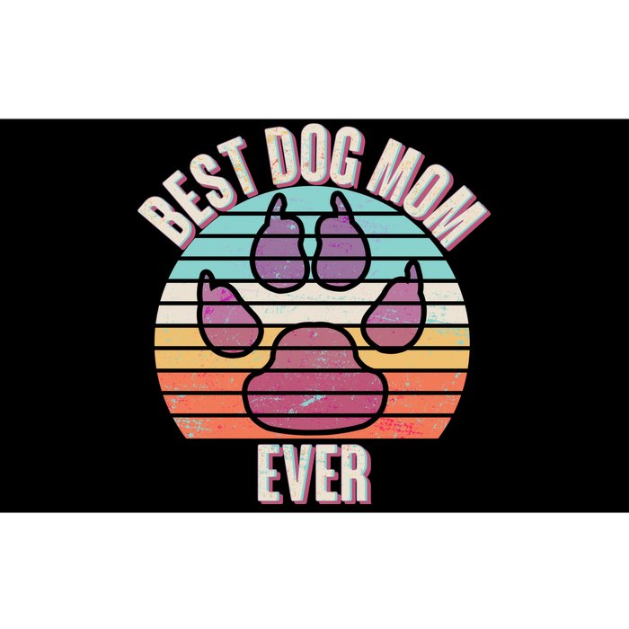 Vintage Best Dog Mom Ever Bumper Sticker