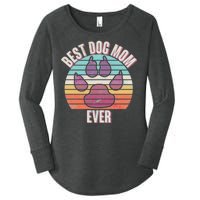 Vintage Best Dog Mom Ever Women's Perfect Tri Tunic Long Sleeve Shirt