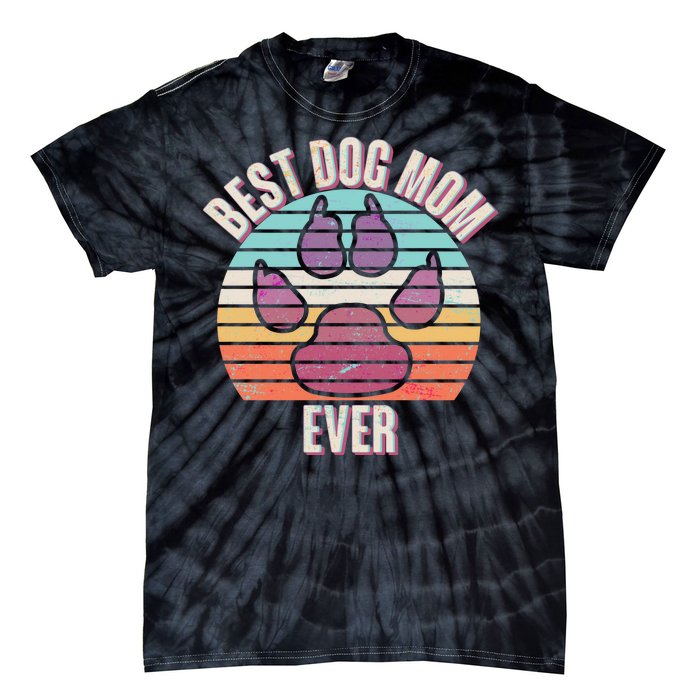 Vintage Best Dog Mom Ever Tie-Dye T-Shirt