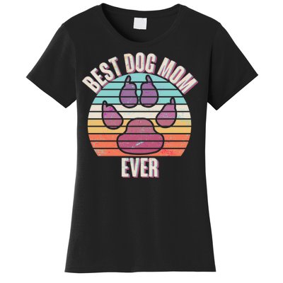 Vintage Best Dog Mom Ever Women's T-Shirt