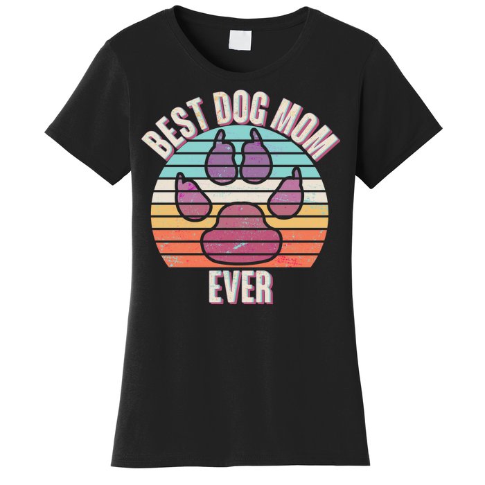 Vintage Best Dog Mom Ever Women's T-Shirt