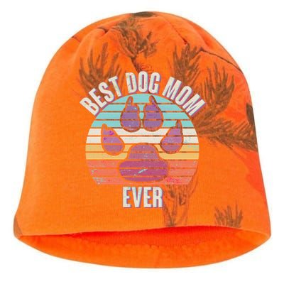 Vintage Best Dog Mom Ever Kati - Camo Knit Beanie