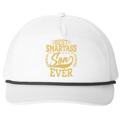 Vintage Best Smartass Son Ever Snapback Five-Panel Rope Hat