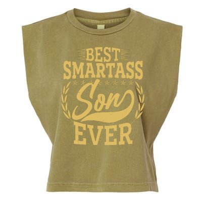 Vintage Best Smartass Son Ever Garment-Dyed Women's Muscle Tee