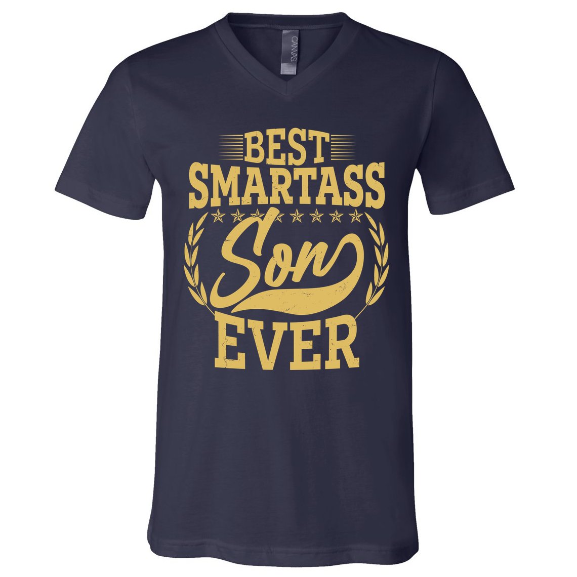 Vintage Best Smartass Son Ever V-Neck T-Shirt